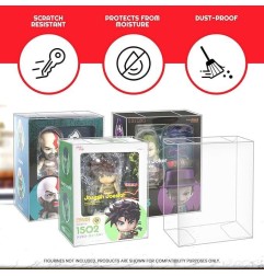 Evoretro - Pack 10 boîtes de protection en PET pour figurines Nendoroid