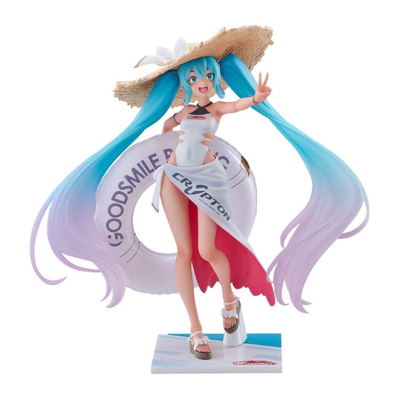 Hatsune Miku GT Project - Statuette Tenitol 1/7 Racing Miku 2024: Tropical Ver. 21 cm