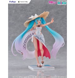 Hatsune Miku GT Project - Statuette Tenitol 1/7 Racing Miku 2024: Tropical Ver. 21 cm
