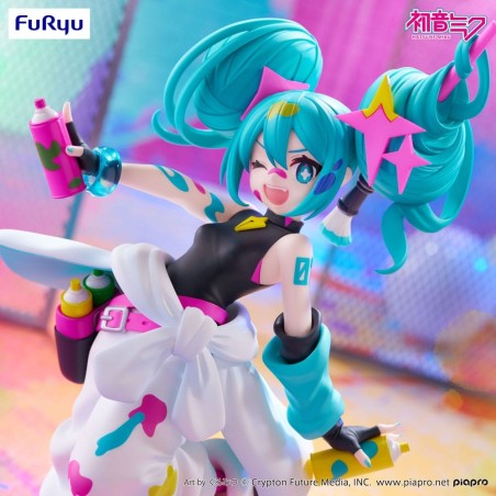 Hatsune Miku - Statuette Trio-Try-iT Miku Paint Girl 19 cm