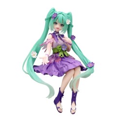 Hatsune Miku - Statuette Noodle Stopper Flower Fairy Cosmos Purple Color Ver. 14 cm