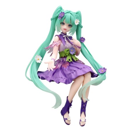 Hatsune Miku - Statuette Noodle Stopper Flower Fairy Cosmos Purple Color Ver. 14 cm