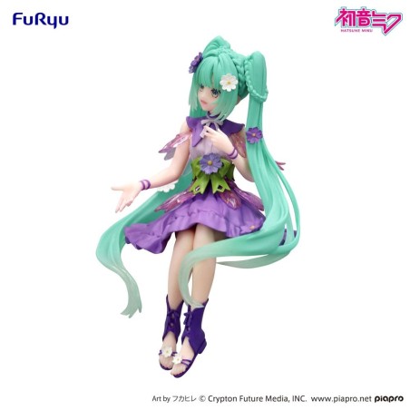Hatsune Miku - Statuette Noodle Stopper Flower Fairy Cosmos Purple Color Ver. 14 cm