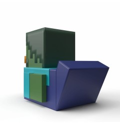 Minecraft - Mini figurine Tubbz Zombie 5 cm