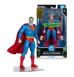 DC Multiverse - Figurine Superman (Superman N°9) (Jokerized) (Gold Label) 18 cm