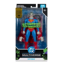 DC Multiverse - Figurine Superman (Superman N°9) (Jokerized) (Gold Label) 18 cm