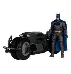 The Flash DC Multiverse - Véhicule Batcycle avec Batman