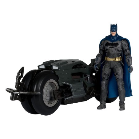 DC Comics - The Flash DC Multiverse Vehicle Batcycle with Batman