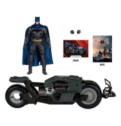 The Flash DC Multiverse - Véhicule Batcycle avec Batman