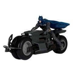 The Flash DC Multiverse - Véhicule Batcycle avec Batman