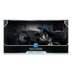 The Flash DC Multiverse - Véhicule Batcycle avec Batman