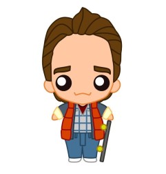 Back To The Future - Back to the Future Pokis Rubber Minifigure Marty McFly 6 cm