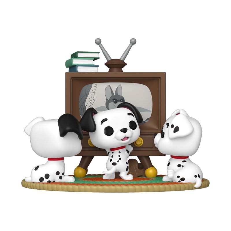 Les 101 Dalmatiens - Figuines POP! Rolly, Patch & Lucky avec TV 9 cm