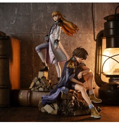 Mobile Suit Gundam Wing Alpha x Omega - Statuette 1/8 Heero Yuy & Relena Peacecraft Set 30th Anniversary Repaint Ver. 14 cm