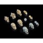 Mythic Legions : All Stars 6 - Pack accessoires pour figurines Undead Heads Pack