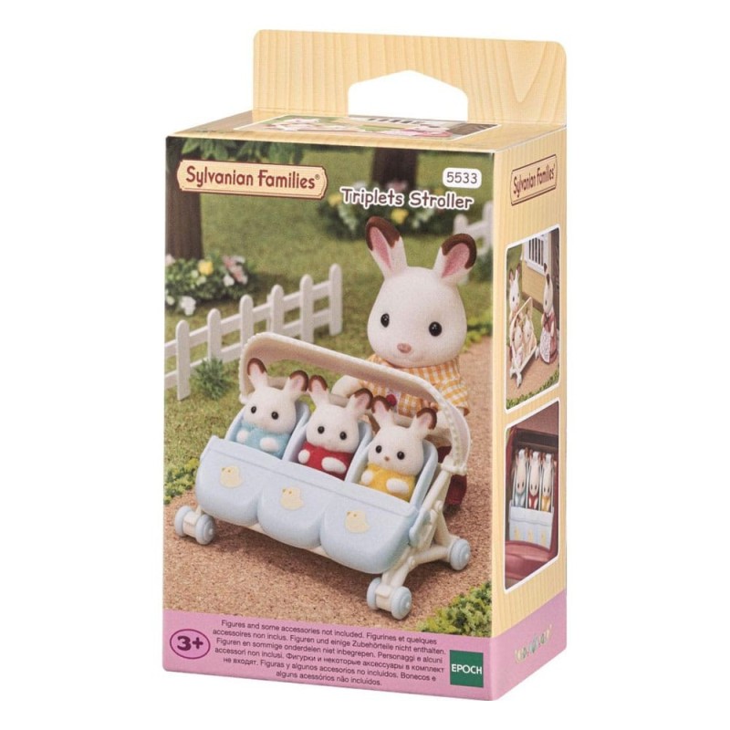 Sylvanian Families - La poussette triple Sylvanian Families - La poussette triple