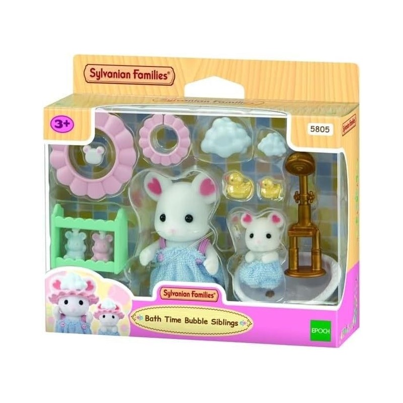 Sylvanian Families - : Marshmallow Mouse Bath Fun Play Set