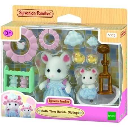 Sylvanian Families - Le bain des frères Souris Marshmallow