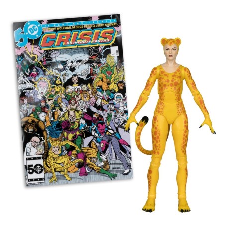 DC Direct Page Punchers - Figurine Cheetah (Crisis on Infinite Earths) (Red Platinum Edition) 17 cm