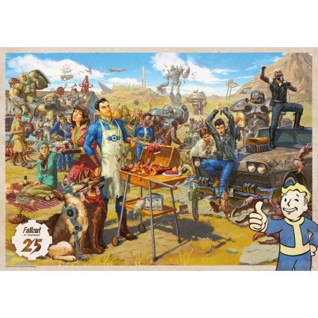 Fallout - Gift set  Vault Loot Collection (Puzzle, socks, figurine & key ring)