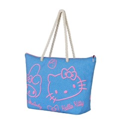 Sanrio - Soleil Beach Bag Hello Kitty Denim Blue