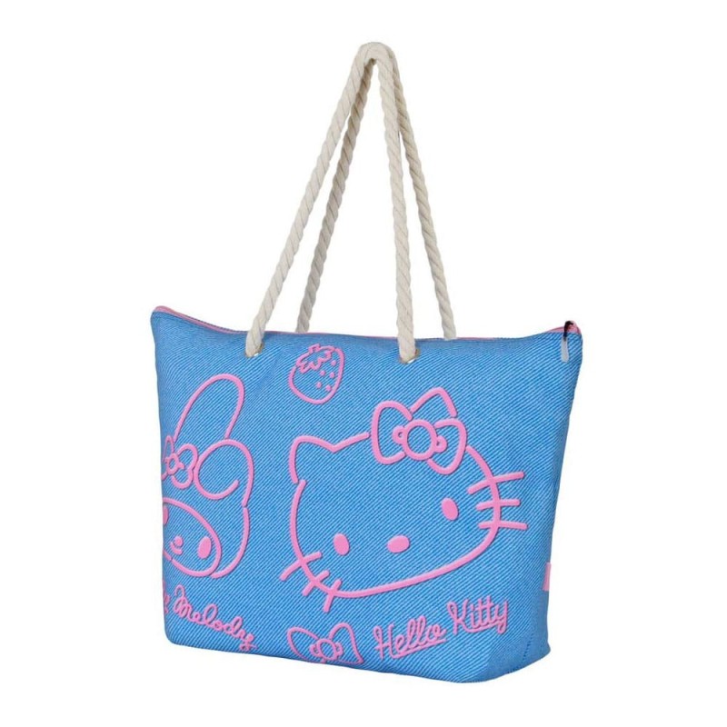 Sanrio - Soleil Beach Bag Hello Kitty Denim Blue Sanrio - Soleil Beach Bag Hello Kitty Denim Blue