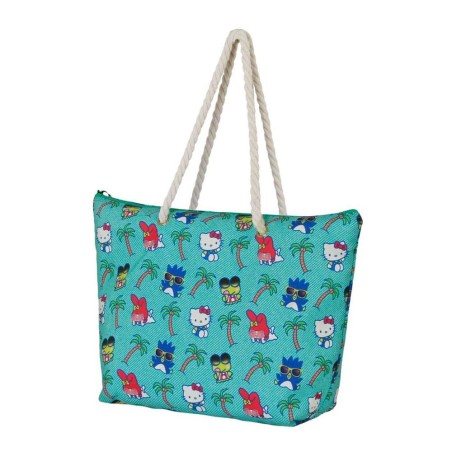 Hello Kitty - Sac de plage Soleil Hello Kitty Palms Turquoise