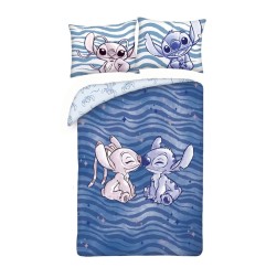 Lilo & Stitch - Duvet Set Stitch & Angel Waves 140 x 200 cm / 70 x 90 cm