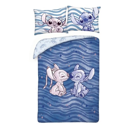 Lilo & Stitch - Duvet Set Stitch & Angel Waves 140 x 200 cm / 70 x 90 cm