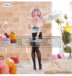 Super Sonico - Statuette BiCute Bunnies Waitress Light Blue Color Ver. 28 cm