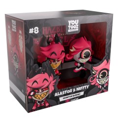 Hazbin Hotel - Figurines Alastor & Niffty Monitor Buddiez