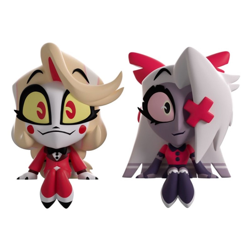 Hazbin Hotel - Figurines Charlie & Vaggie Monitor Buddiez