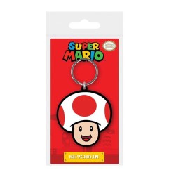 Super Mario - Porte-clés caoutchouc Toad 6 cm