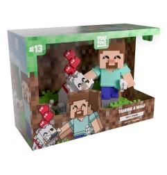 Minecraft - Vinyl Figure Taming a Wolf 10 cm