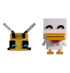 Minecraft - Figurines Bee and Chicken Monitor Buddiez