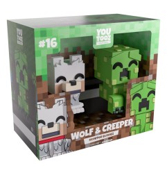 Minecraft - Figurines Wolf and Creeper Monitor Buddiez