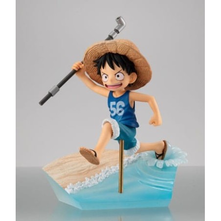 One Piece - G.E.M. Series PVC Statue Monkey D. Luffy Run! Run! Run! 15th anniversary Ver. 12 cm