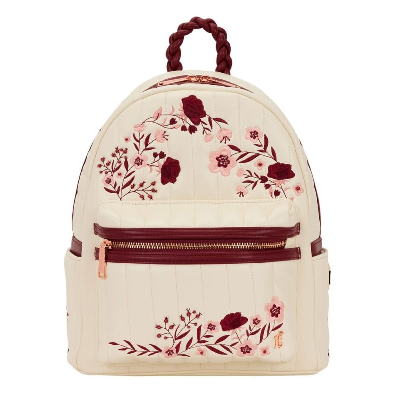 Loungefly - Midi Backpack Cream & Red Floral