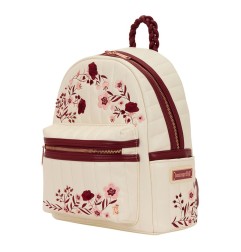 Loungefly - Midi Backpack Cream & Red Floral