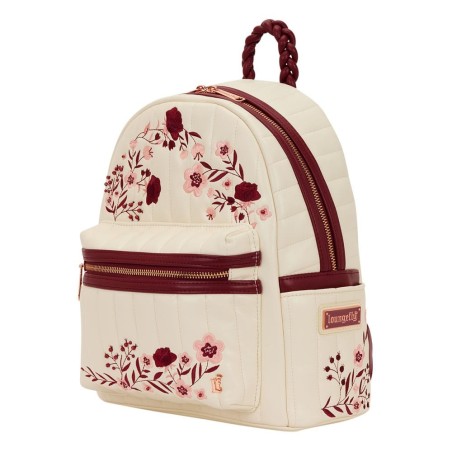 Loungefly - Mini Sac à dos Cream & Red Floral