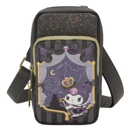 Sanrio - Sac à bandoulière avec porte-monnaie Sanrio 20th Anniversary Kuromi Cell Phone By Loungefly