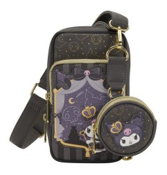 Sanrio - Sac à bandoulière avec porte-monnaie Sanrio 20th Anniversary Kuromi Cell Phone By Loungefly