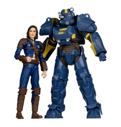 Fallout - 4 Statue 2-Pack T-60 Vault Tec & Sole Survivor 18 cm