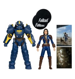 Fallout 4 - Pack 2 statuettes T-60 Vault Tec & Sole Survivor 18 cm