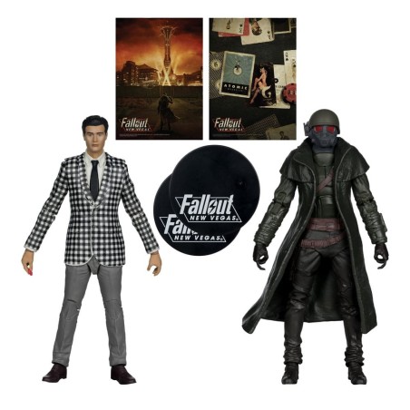 Fallout - : New Vegas Statue 2-Pack Riot Ranger Armor & Benny Survivor 18 cm