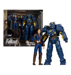 Fallout 4 - Pack 2 statuettes T-60 Vault Tec & Sole Survivor 18 cm