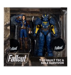 Fallout - 4 Statue 2-Pack T-60 Vault Tec & Sole Survivor 18 cm