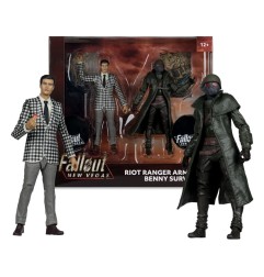 Fallout : New Vegas - Pack 2 statuettes Riot Ranger Armor & Benny Survivor 18 cm