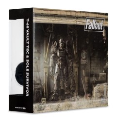 Fallout - 4 Statue 2-Pack T-60 Vault Tec & Sole Survivor 18 cm