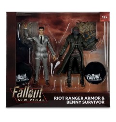 Fallout : New Vegas - Pack 2 statuettes Riot Ranger Armor & Benny Survivor 18 cm